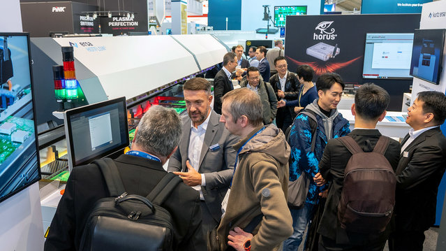 Broad range: Ersa offers the right system for every requirement in electronics production -such as the HOTFLOW THREE reflow soldering system (left in the picture)