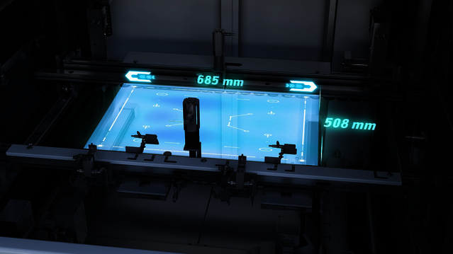 Process XL assemblies measuring up to 685 x 508 mm reliably Process XL assemblies measuring up to 685 x 508 mm reliably