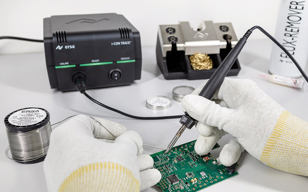 Ersa i-CON TRACE: documentation of every single soldering process Ersa i-CON TRACE IoT soldering station: documentation of every single soldering process