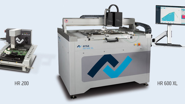 Rework for the smallest components, such as 01005, up to 120x120mm BGAs under the same thermal conditions with the rework systems of the Ersa Hybrid Rework series