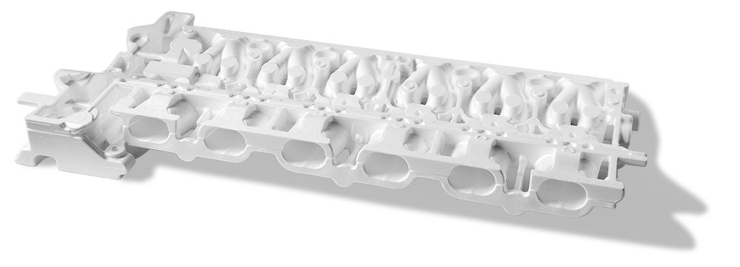 Foam part cylinder head