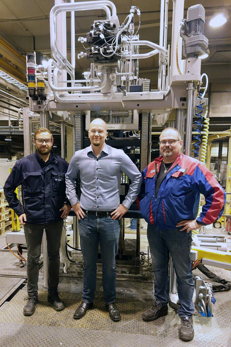From left: Robert Katny (Kurtz), Teemu Seppalä and Pauli Kestikievari from Alteams