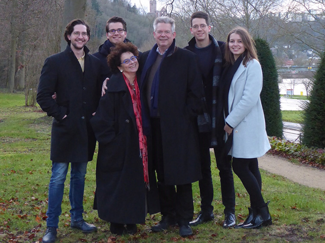 Rainer and Susann Kurtz with their children Phillipp, Vincent, Victor and Magali