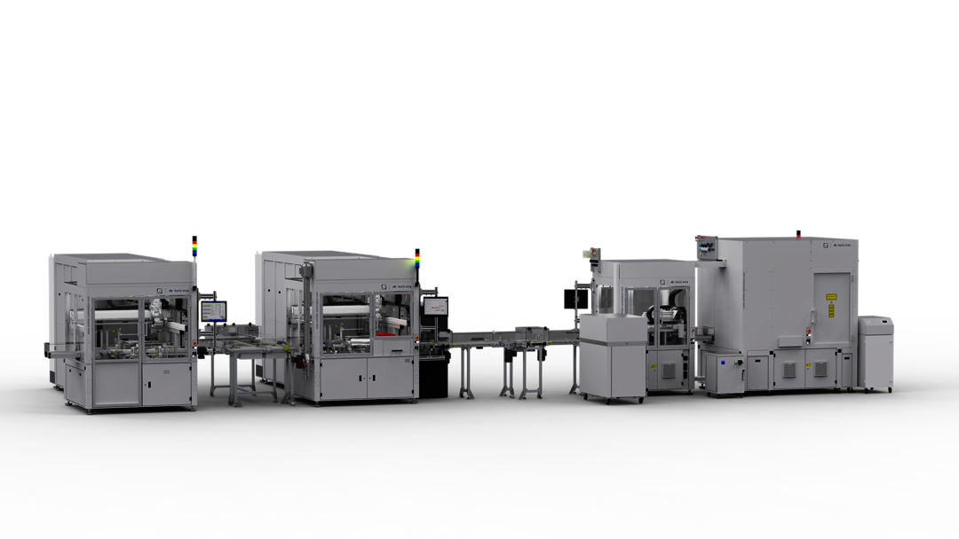 Front view SCHILLER share for production of a power unit for electric drive axle