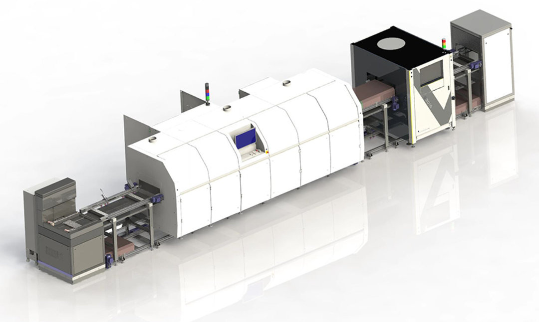 Worker lift, transport system upstream and downstream, lowering station, integrated transport system Worker lift, transport system upstream and downstream, lowering station, integrated transport system