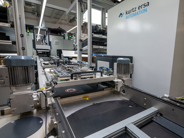 Rotary station within the new assembly line at Ziehl-Abegg