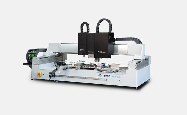 The new HR 600 P high-end rework system with scavenger delivers the highest level of automation in the extensive Ersa rework portfolio for efficient assembly repair with a reproducible success rate