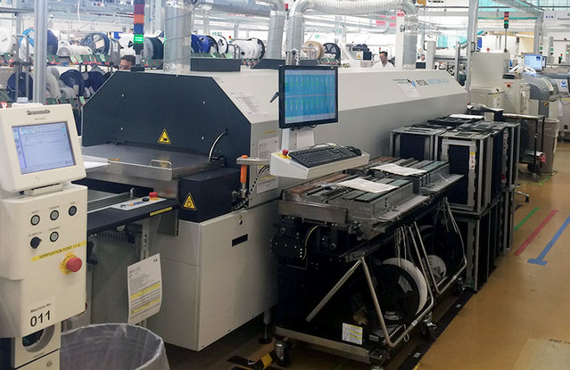 Reflow Soldering System HOTFLOW 4/14 in the Eaton MTL Production Area Reflow Soldering System HOTFLOW 4/14 in the Eaton MTL Production Area