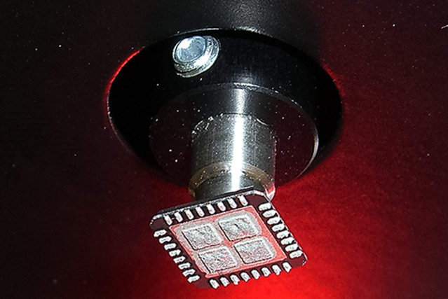 BTC Part printed with solder paste BTC Part printed with solder paste