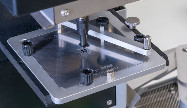 Dip&Print station on HR 550 with lifted MLF