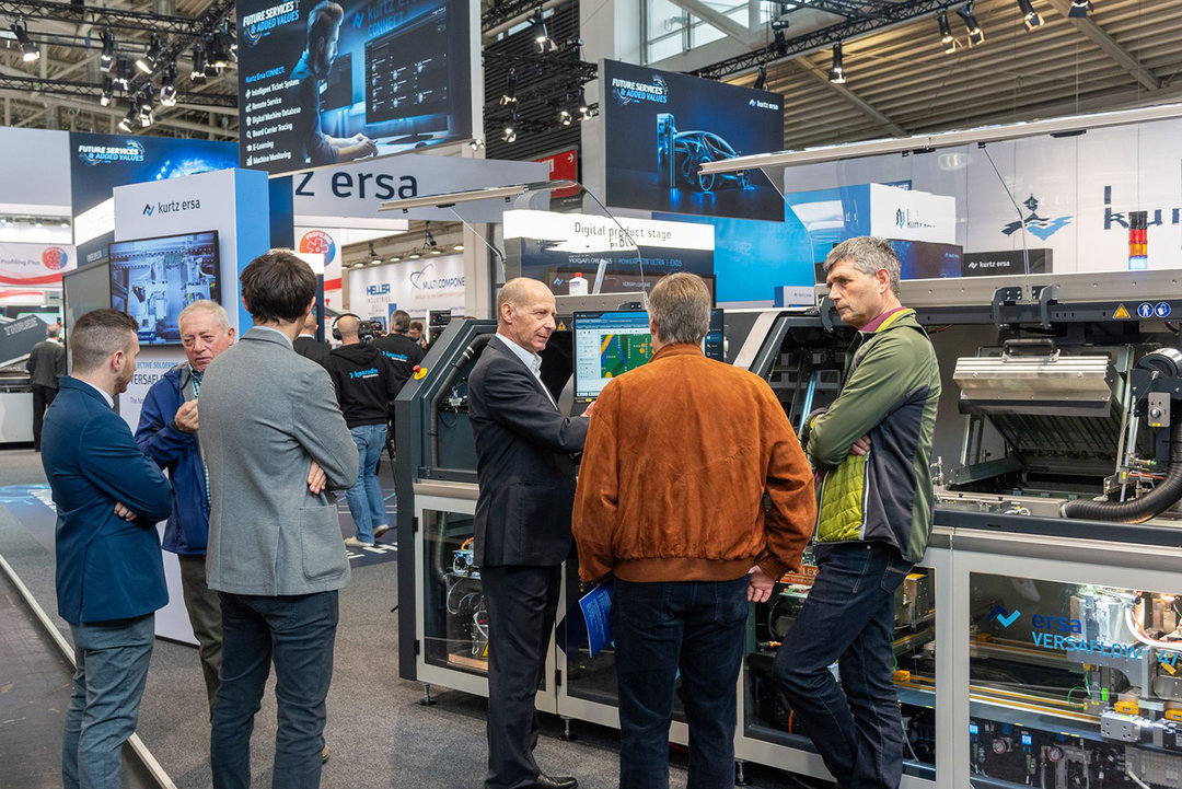 Always the focal point at the Ersa stand: the VERSAFLOW selective world, here in front of the glass VERSAFLOW 4