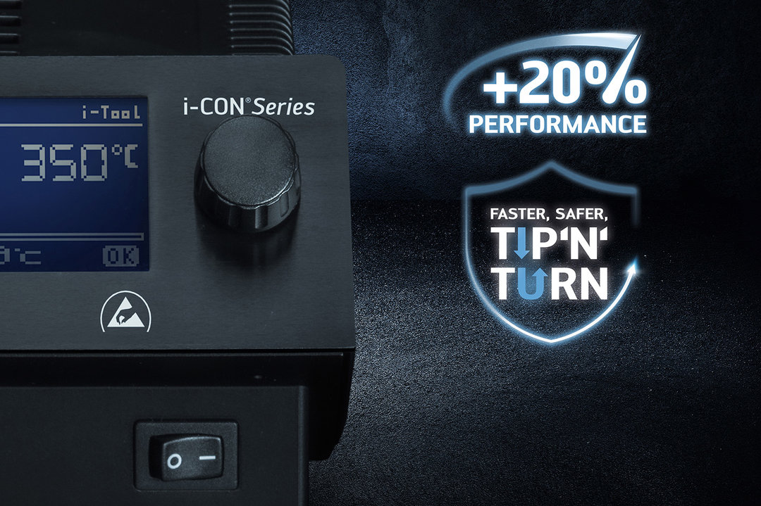 The new Ersa i-CON MK2 soldering stations for 20% more performance in industrial hand soldering
