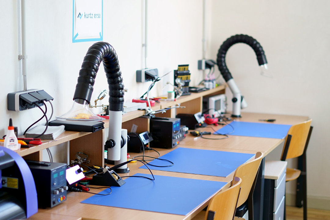 Ersa Tools in the electronics workshop of Creapolis Makerspace Ersa Tools in the electronics workshop of Creapolis Makerspace