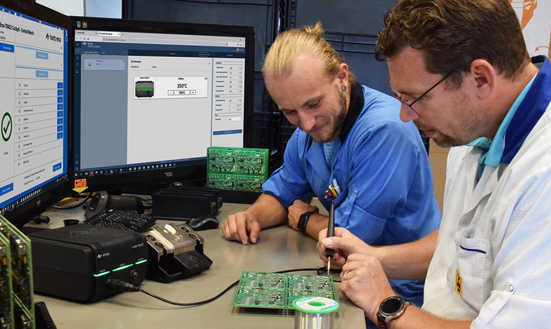 Ersa i-CON TRACE in use at Kraus Hardware Ersa i-CON TRACE IoT soldering station in use at Kraus Hardware