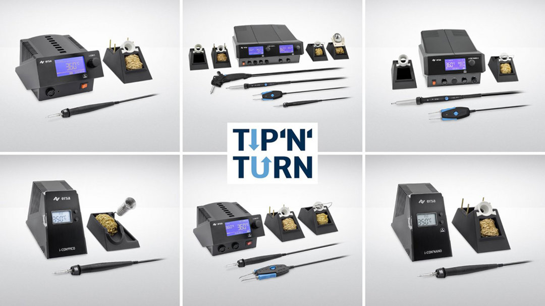 Trimmed for performance - Ersa´s new MK2 soldering station series with patented Tip´n´Turn concept for tip changes in record time