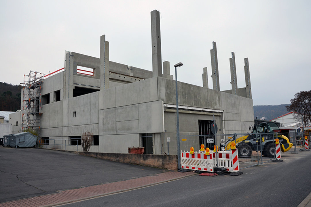 Rapid construction progress for the new Ersa production facility (here in November 2018)