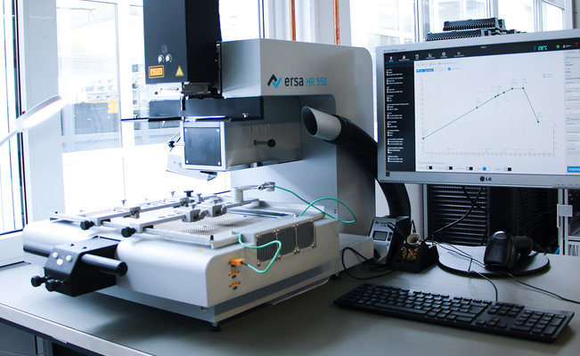 User report InnoSent: Ersa HR 550 brings precision and reliability to the assembly of prototype boards