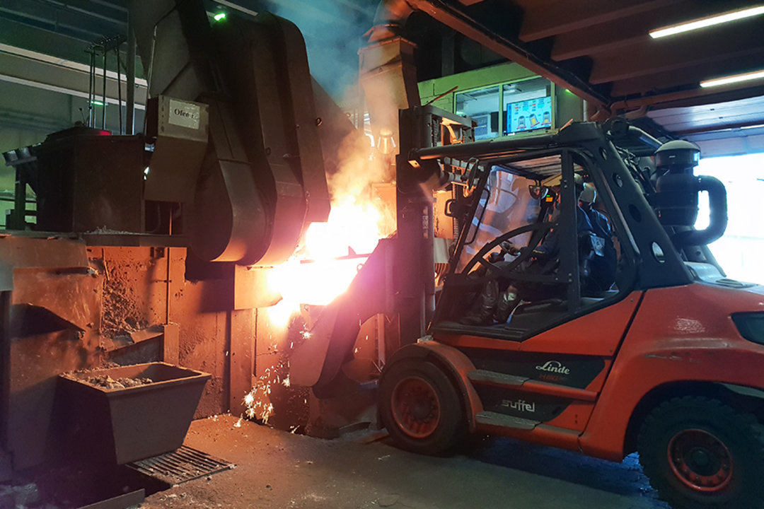 Tapping for the last time in Kurtz Eisenguss GmbH & Co. KG