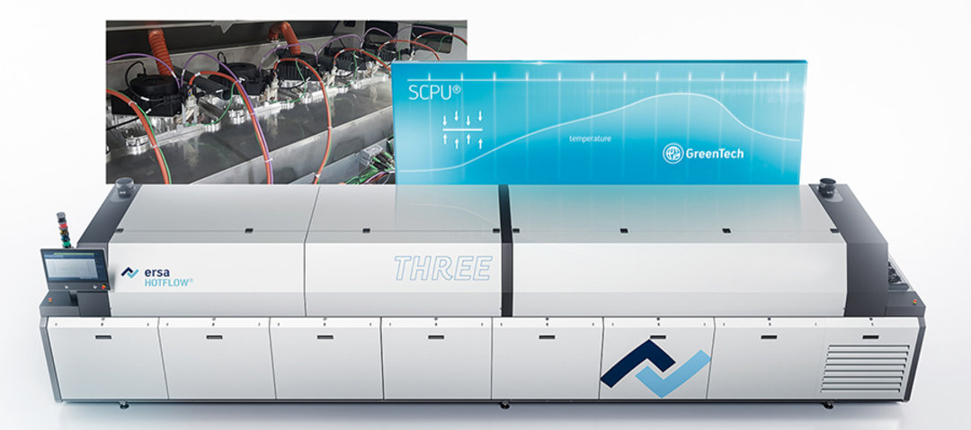 Ersa HOTFLOW THREE: reduces energy consumption! Ersa HOTFLOW THREE offers unique efficiency through exclusive motor and control unit