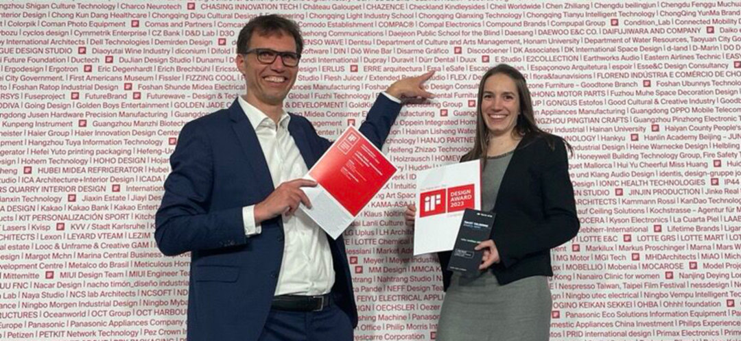 At the iF DESIGN AWARD NIGHT 2023, Theresa Klembt and Jörg Nolte accepted the award at the Friedrichstadt-Palast on May 15. Our thanks go to the Ersa team as well as the design office Katana for the realization of this groundbreaking product At the iF DESIGN AWARD NIGHT 2023, Theresa Klembt and Jörg Nolte accepted the award at the Friedrichstadt-Palast on May 15. Our thanks go to the Ersa team as well as the design office Katana for the realization of this groundbreaking product