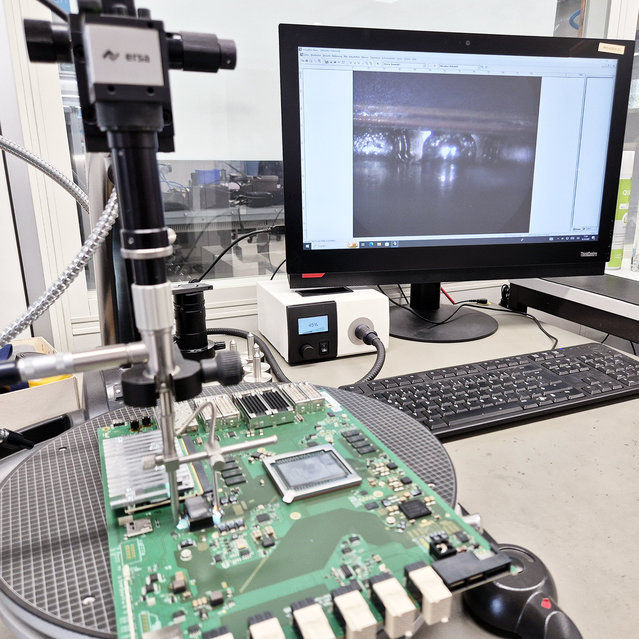Component inspection at Lawo using the Ersa ERSASCOPE Component inspection at Lawo using the Ersa ERSASCOPE