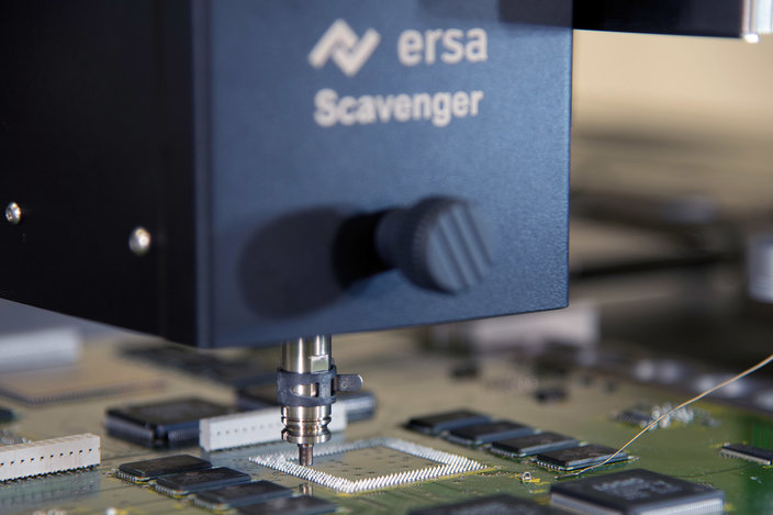 Ersa Rework System HR 600 XL: automatic non-contact residual solder removal