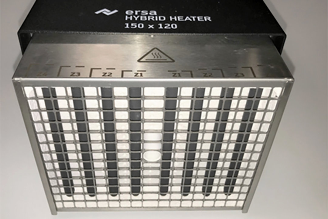 The XL heating head of the Ersa HR 600 XL for components up to 150 x 120 mm edge length