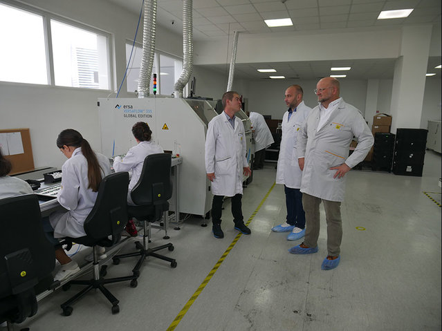 Upstream assembly on the Ersa VERSAFLOW 3/35, where 2,000 assemblies are produced every day