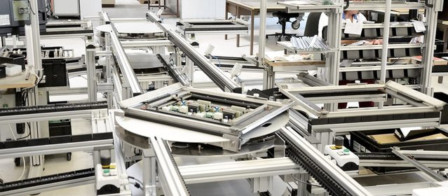The frames are inserted using a turning station