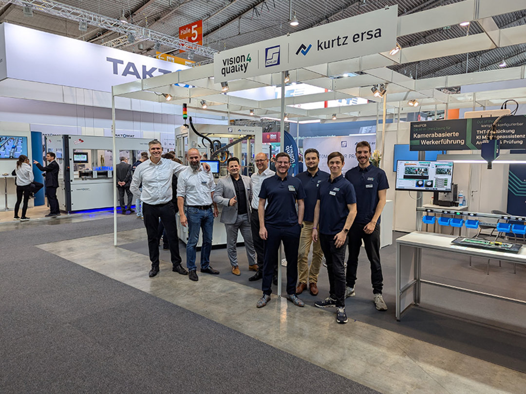 Four days flew by for the mixed stand personnel from the Automation business unit and partner Vision4Quality Four days flew by for the mixed stand personnel from the Automation business unit and partner Vision4Quality