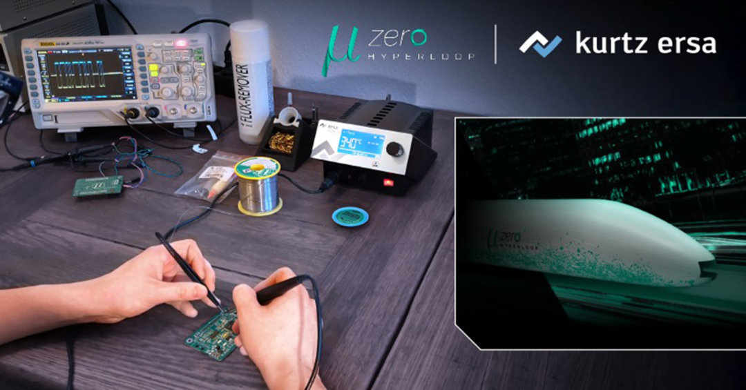 Ersa soldering station i-CON 1V plus equipment in use at mu-zero HYPERLOOP