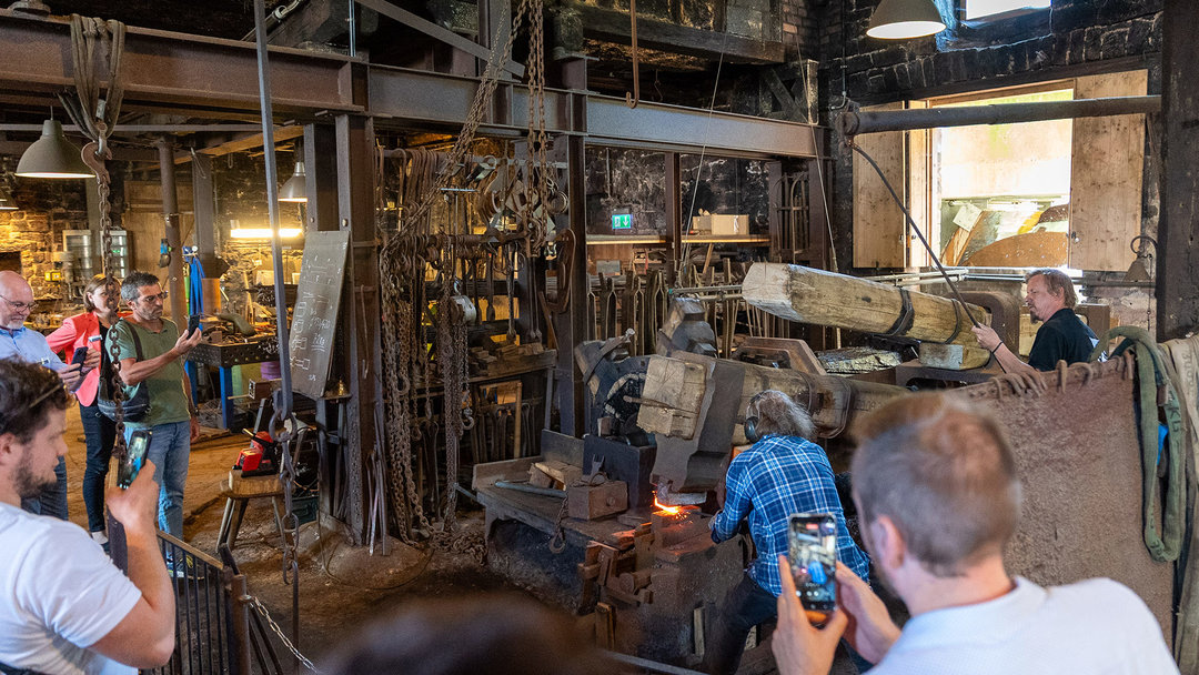 Perfect conclusion to Day #02 of the Kurtz Technology Days: Visit to the hammer museum and the forge at the iron hammer in Hasloch