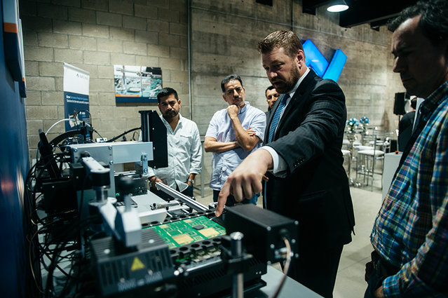 Snapshot from the inauguration of the new Demo and Tech Center in Guadalajara