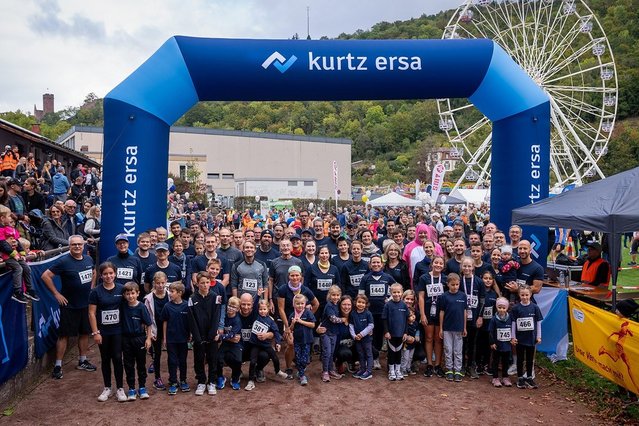 Strong participation in the Wertheim Trade Fair Run 2024: the sporty team of runners from Kurtz Ersa