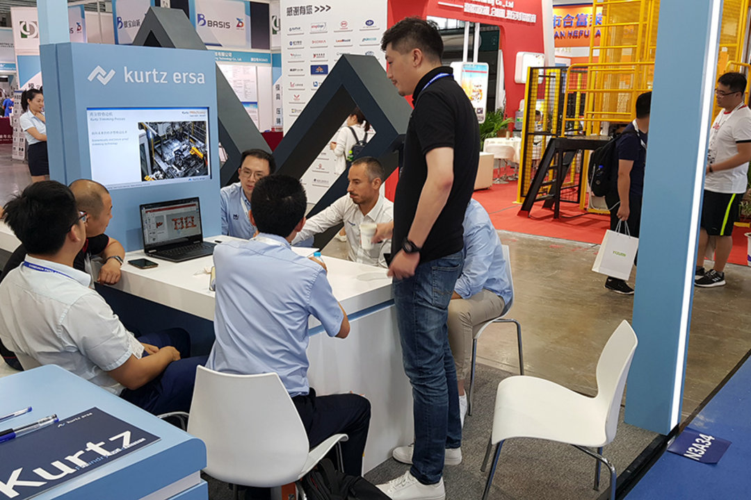 Kurtz Ersa Asia in a customer talk at CHINA DIECASTING in Shanghai