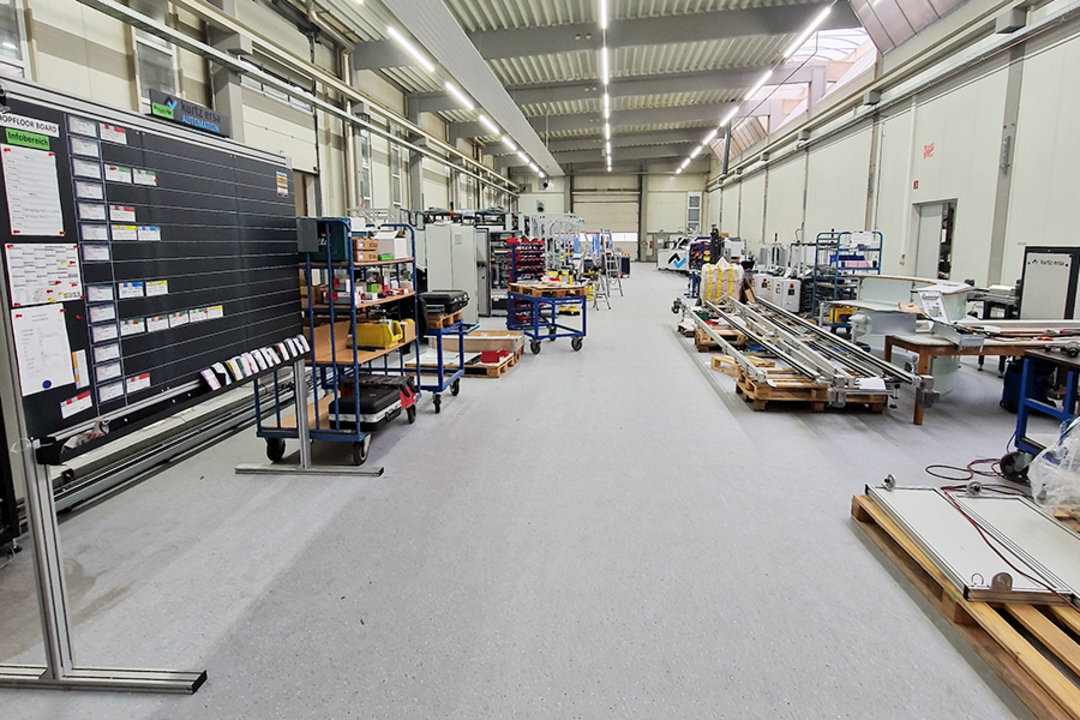 The new hall at Reinhardshof activates 739 m² of additional space for customer projects in the Automation Technology division