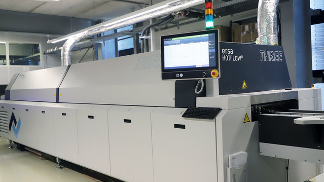 HOTFLOW THREE reflow soldering system in TELE production