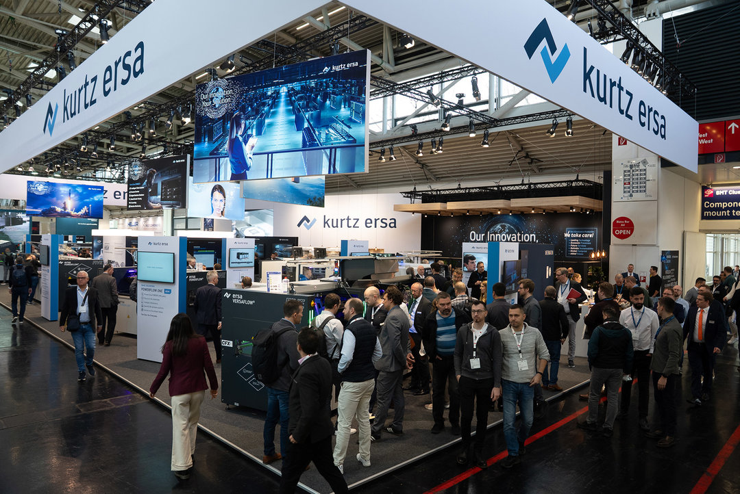 Perfectly staged: trade fair booth motto "Our Innovation, Your Solution."