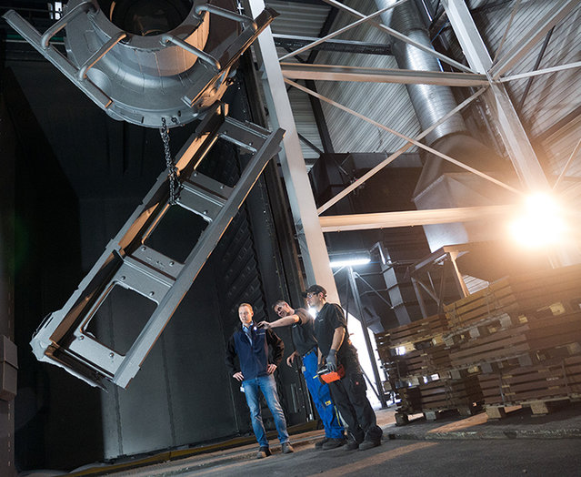 Kurtz Eisenguss: new blast machine in use