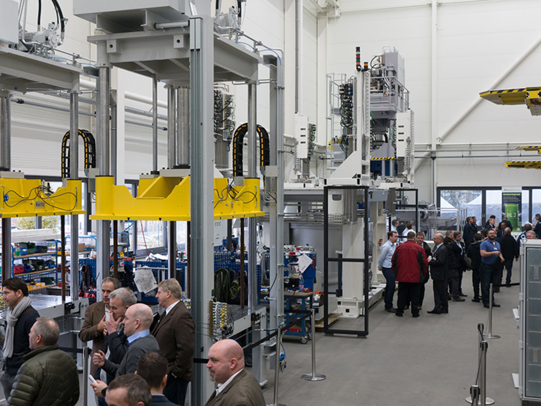 Some of the exhibited low-pressure casting machines