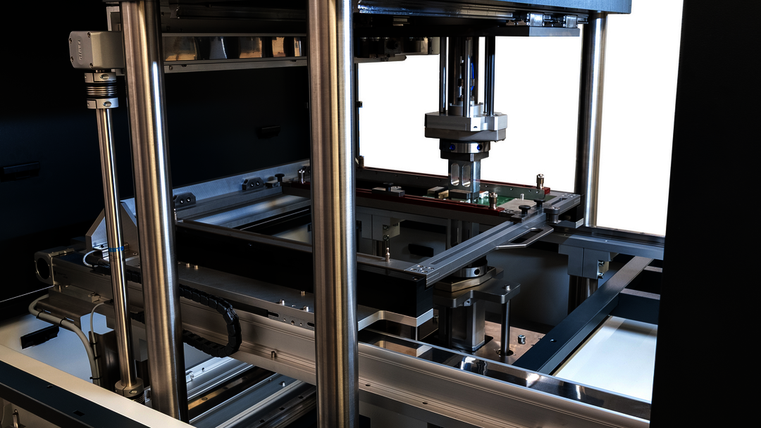 Machine positions itself automatically and performs press-fit operations reproducibly
