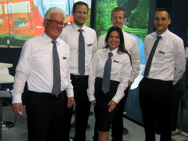Committed Kurtz Ersa employees of the Metal Components business field at the Hannover Trade Fair 2016