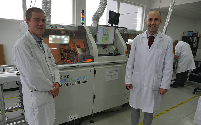View of the Phonotronica production facility, with the Ersa VERSAFLOW 3/35 at the back