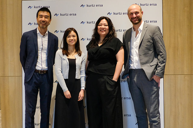 The new team at Kurtz Ersa Singapore (from left): Kajin Soo, Area Sales Manager; Richelle Kow, Sales Admin; Rachel Mun, Finance Manager; Ulrich Dosch, Managing Director