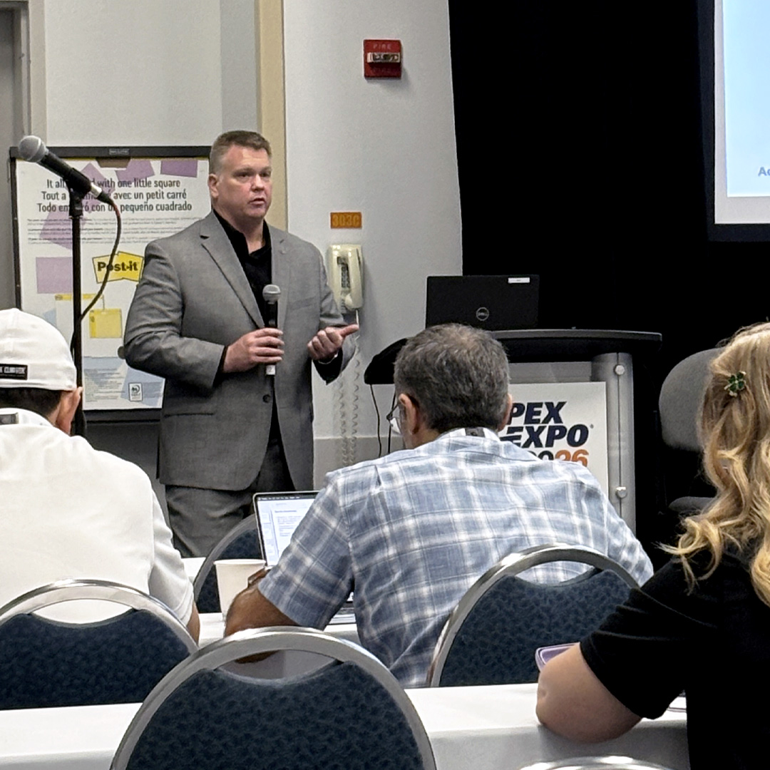 Joe Clure giving a presentation at the IPC APEX EXPO